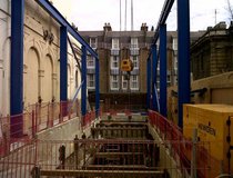 Rutland Gardens - Mucking out excavation