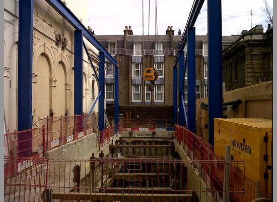 Rutland Gardens - Mucking out excavation