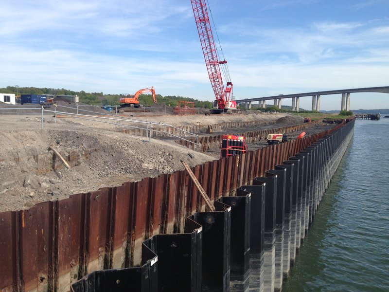 Ipswich, River Wall Replacement - New Front Wall