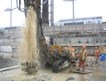 Smithfields Dublin - Anti Flotation Micropile Installation